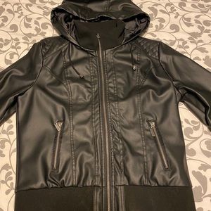 Faux leather jacket